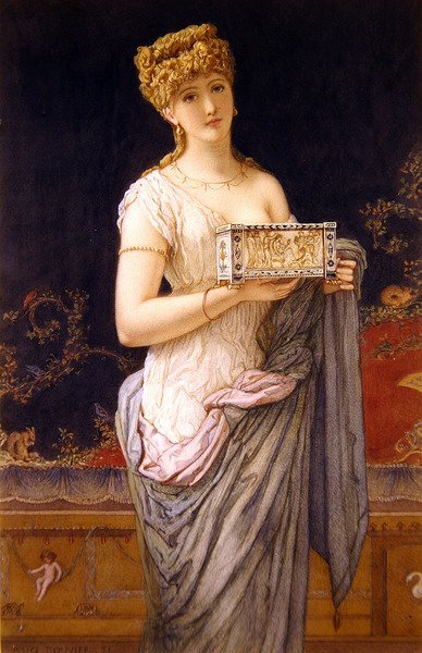 Pompe Kızı by Augustus Jules Bouvier
