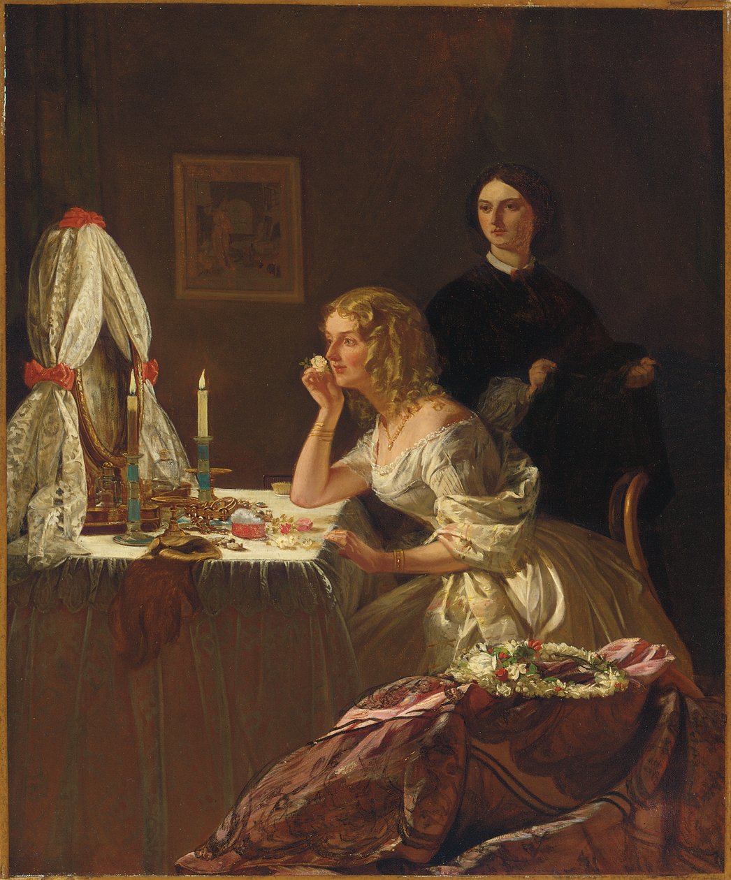Tuvaletinde Genç Bir Bayan by Augustus Leopold Egg