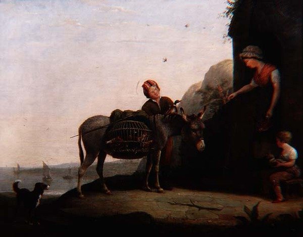 Kümes Hayvanları için Pazarlık by Augustus Wall Callcott