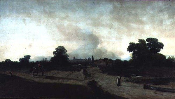 Manzara: Akşam (çizim) by Augustus Wall Callcott