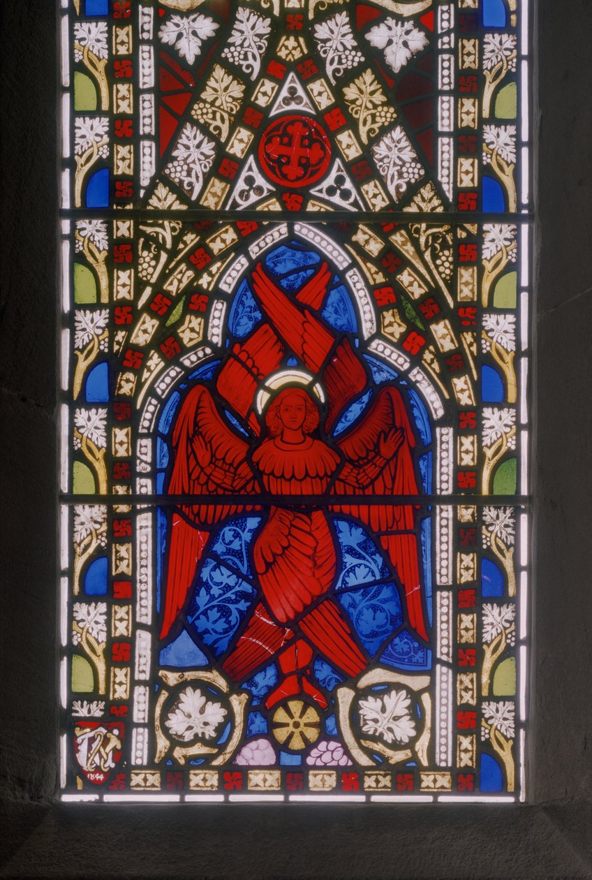 Mesih ile Seraphim, detay, c.1844 (vitray) by Augustus Welby Northmore Pugin
