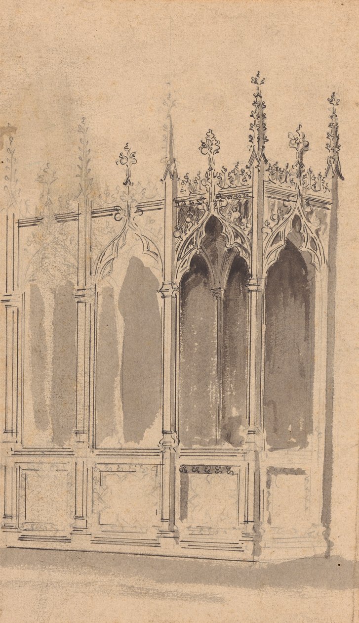 Gotik Ekran için Tasarım by Augustus Welby Northmore Pugin