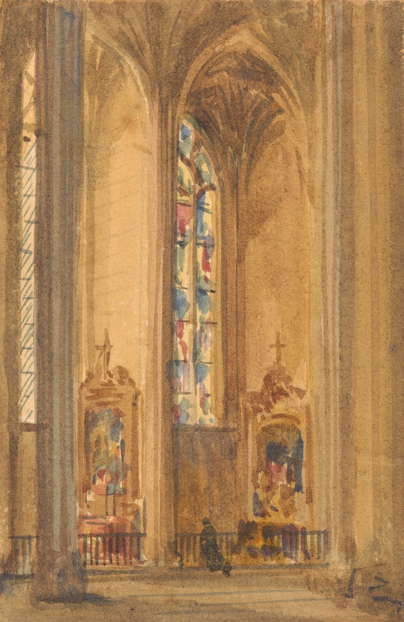 Gotik Kilisenin İçi by Augustus Welby Northmore Pugin