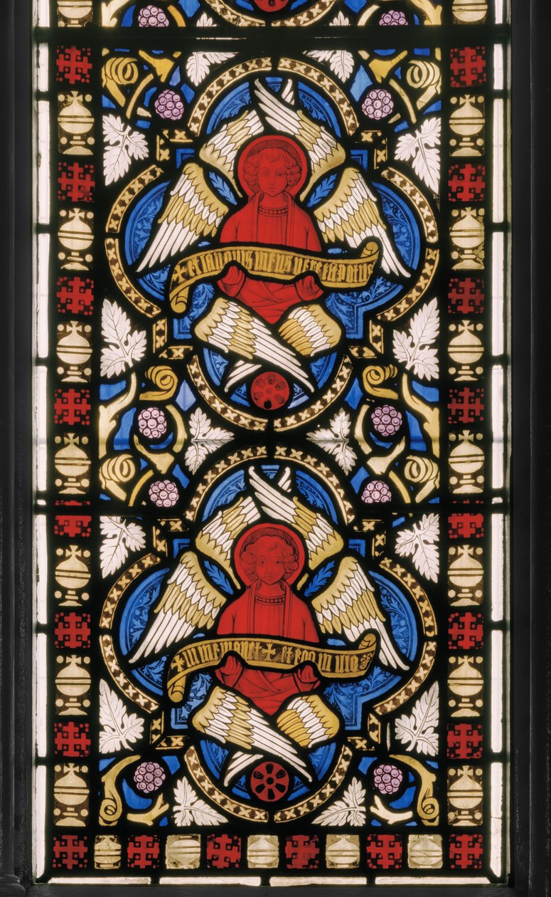 Seraphim, Blessed Sacrament Şapeli, c.1845 (vitray) by Augustus Welby Northmore Pugin
