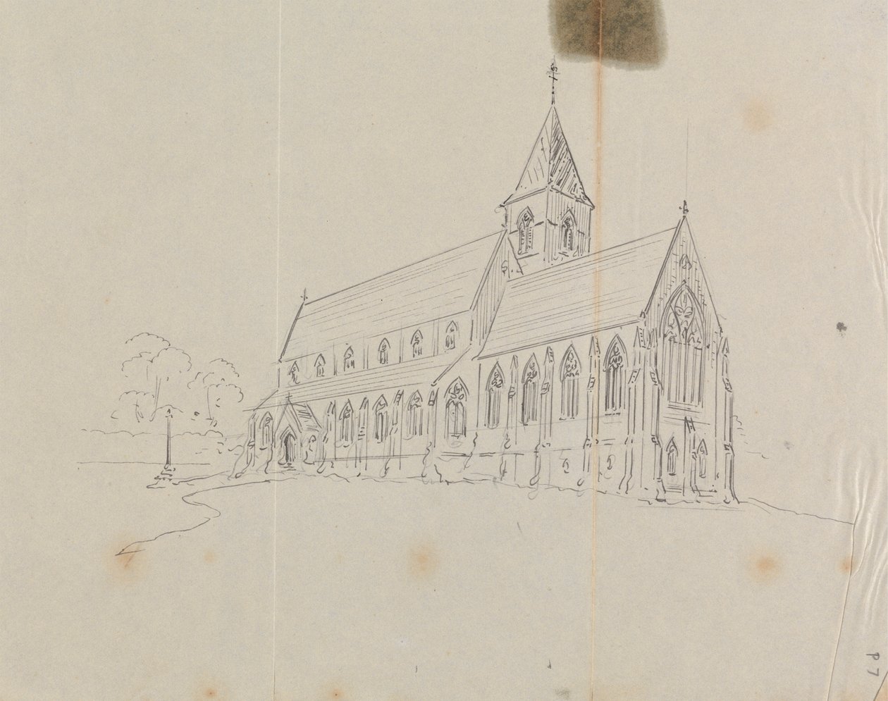 Gotik Kilise Taslağı by Augustus Welby Northmore Pugin