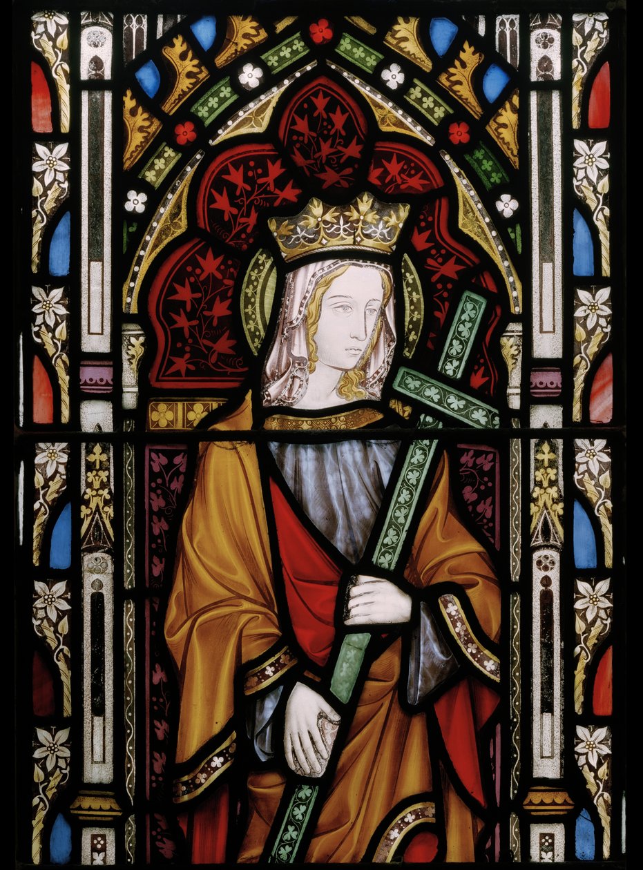 St. Helen, detay (vitray) by Augustus Welby Northmore Pugin