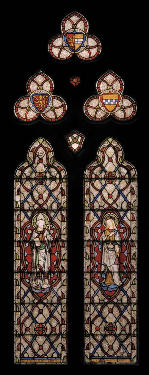 Beverley St. John ve Macaristan St. Elizabeth, 1849 (vitray) by Augustus Welby Northmore Pugin