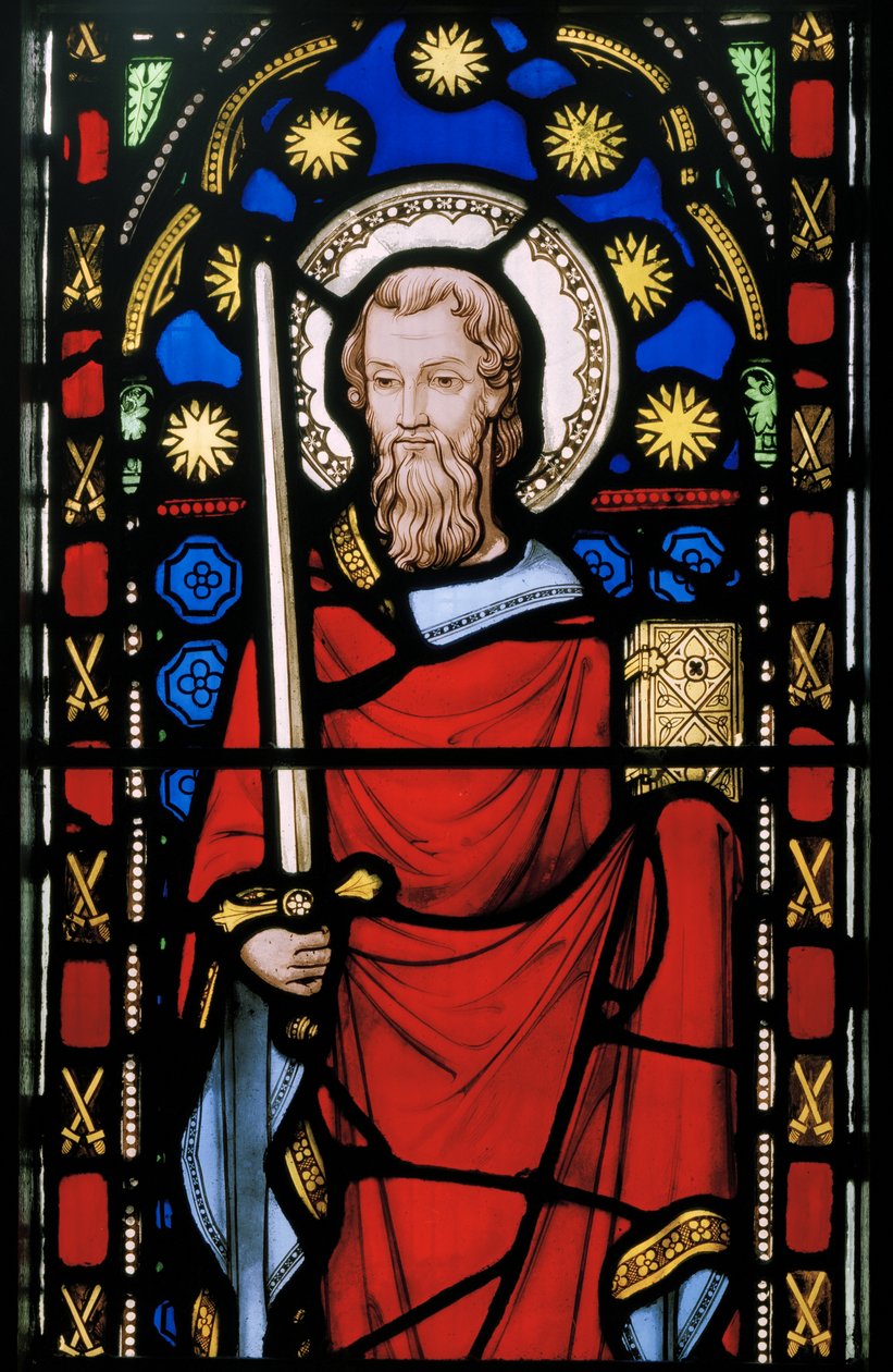 St. Paul, detay, c.1845 (vitray) by Augustus Welby Northmore Pugin