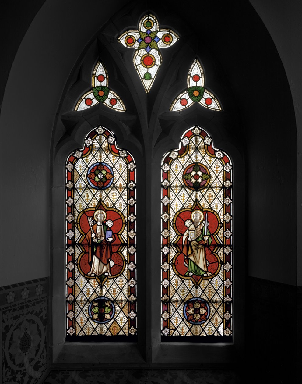 Aziz Peter ve Aziz Paul, 1848 (vitray) by Augustus Welby Northmore Pugin