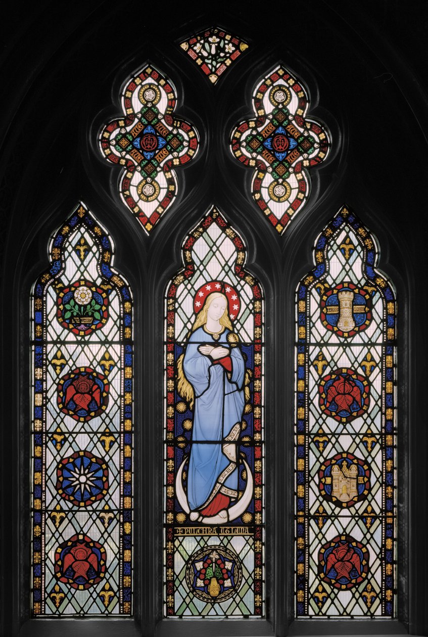 Meryem Ana, 1845 dolayları (vitray) by Augustus Welby Northmore Pugin