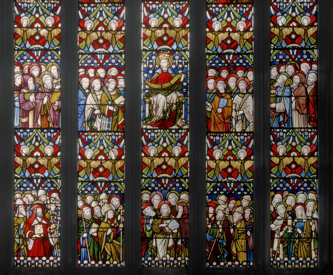 Kilisenin Zaferi, detay, 1884 (vitray) by Augustus Welby Northmore Pugin