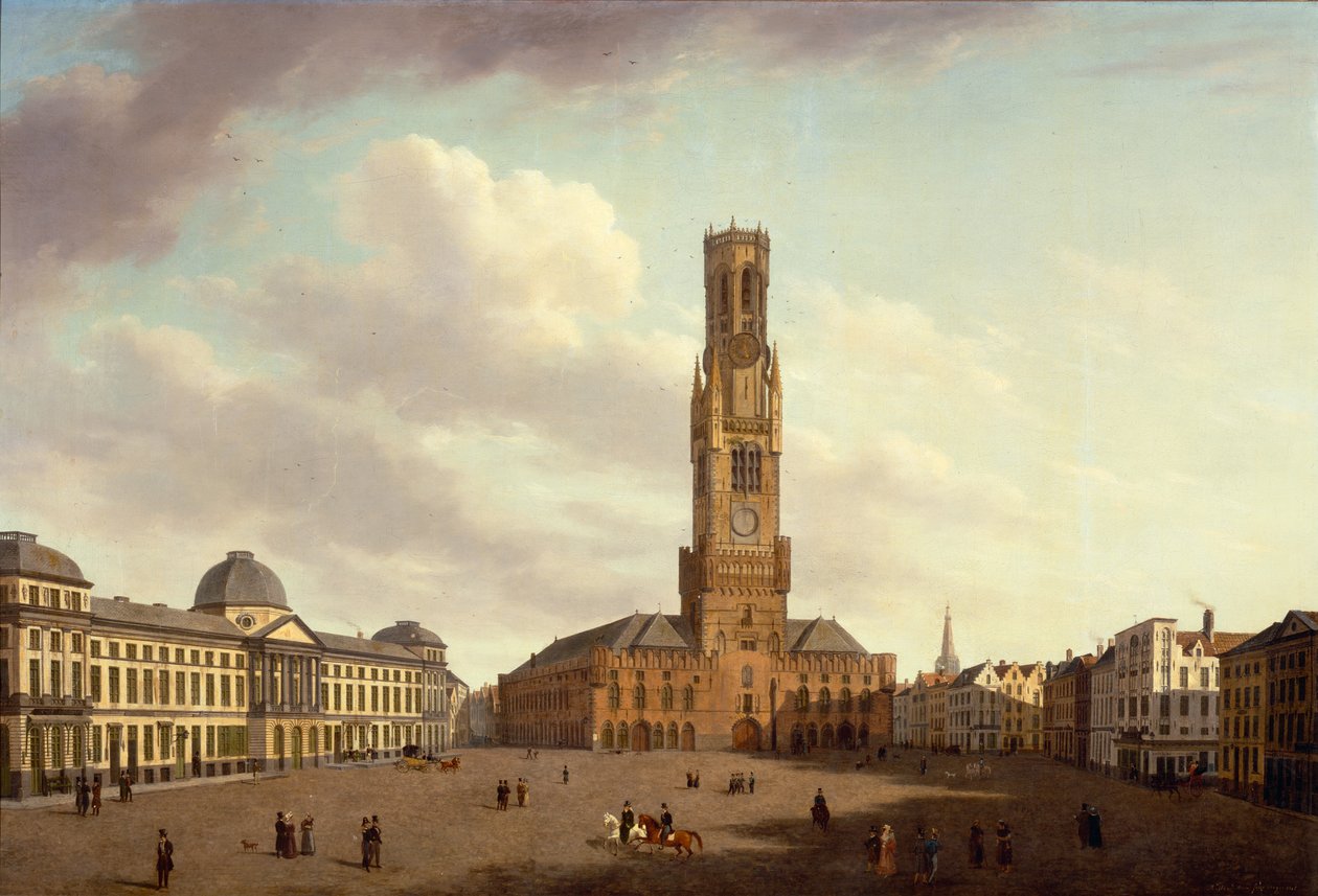 Markt, Brugge by Augustus van den Steene