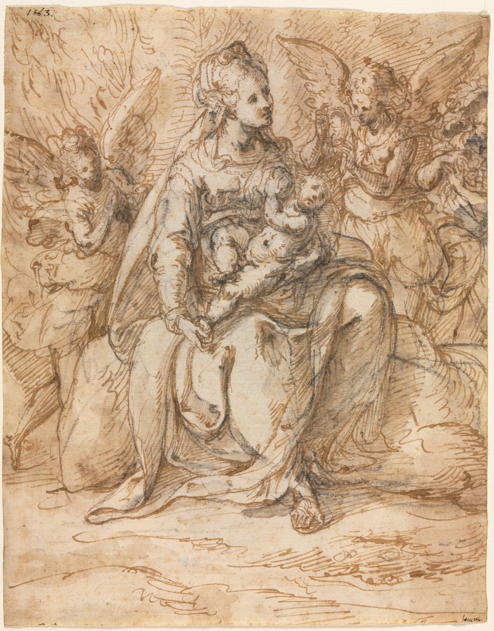 Madonna ve Meleklerle Çocuk, 1500