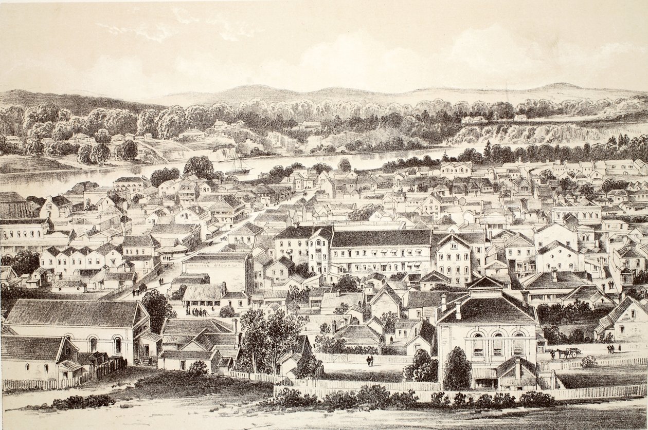 Brisbane, Avustralasya Tarihinden David Blair, McGrady, Thomson ve Niven, 1879 by Australian School