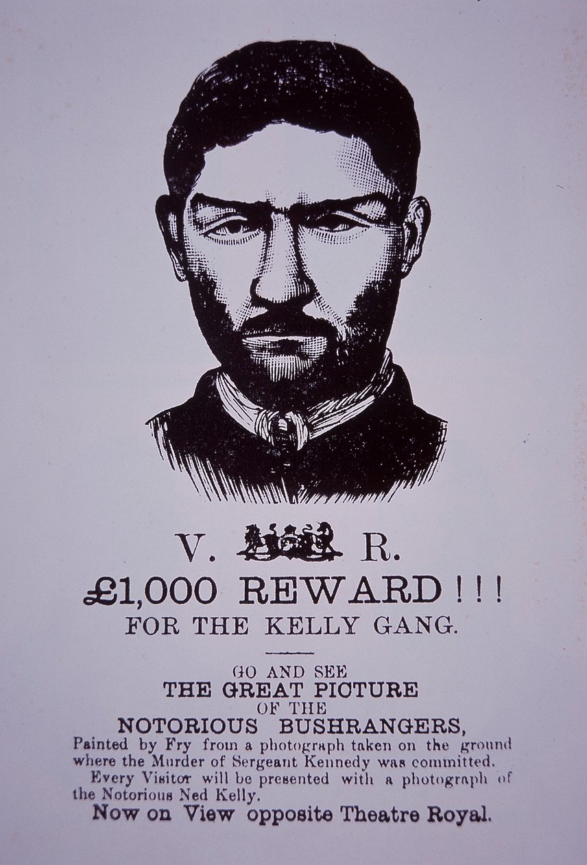 Ned Kelly ödül afişi by Australian School