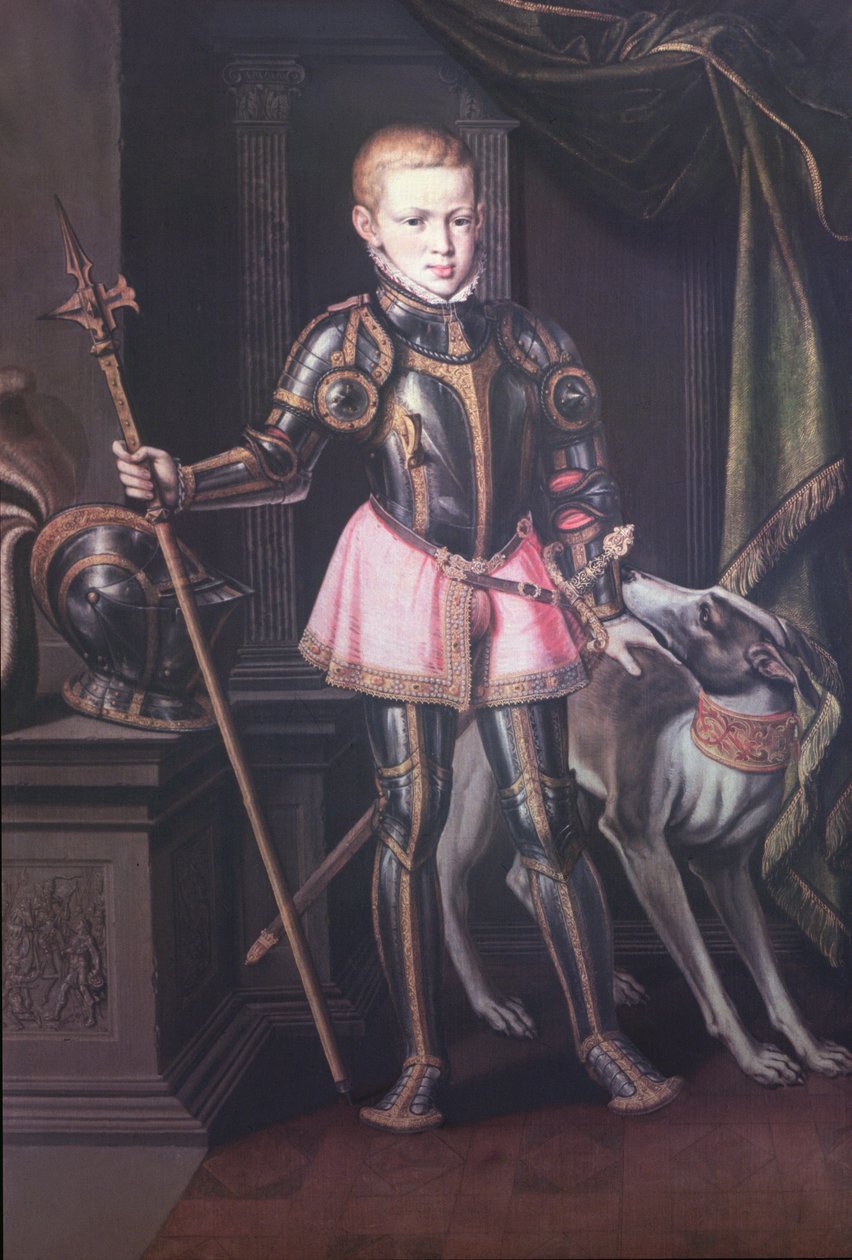 Ferdinand Maximilian Joseph I, Avusturya Arşidükü ve Meksika İmparatoru (1832-67) bir çocukken by Austrian School