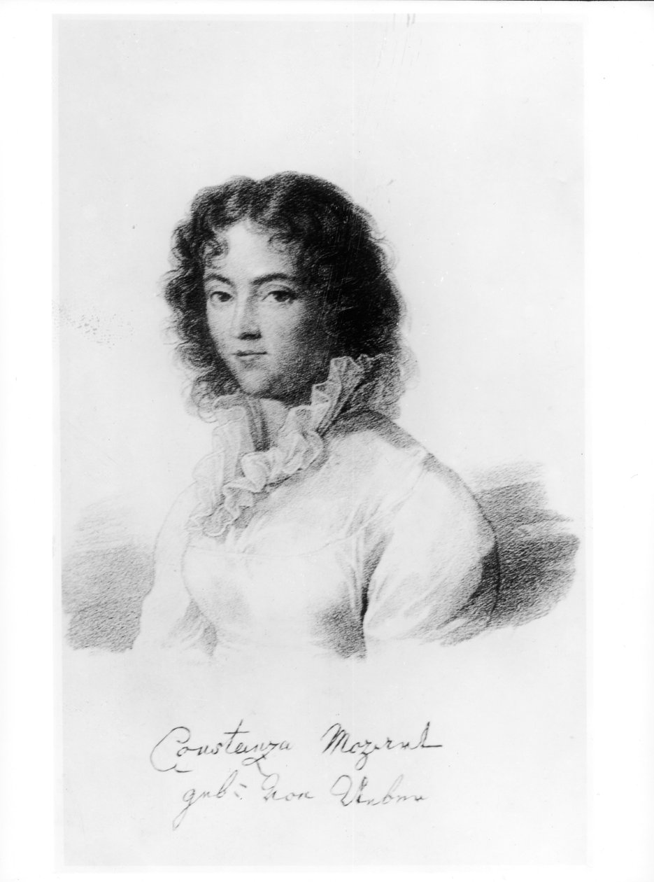 Portrait of Constanze Mozart (1762-1842) 1828   by Austrian School