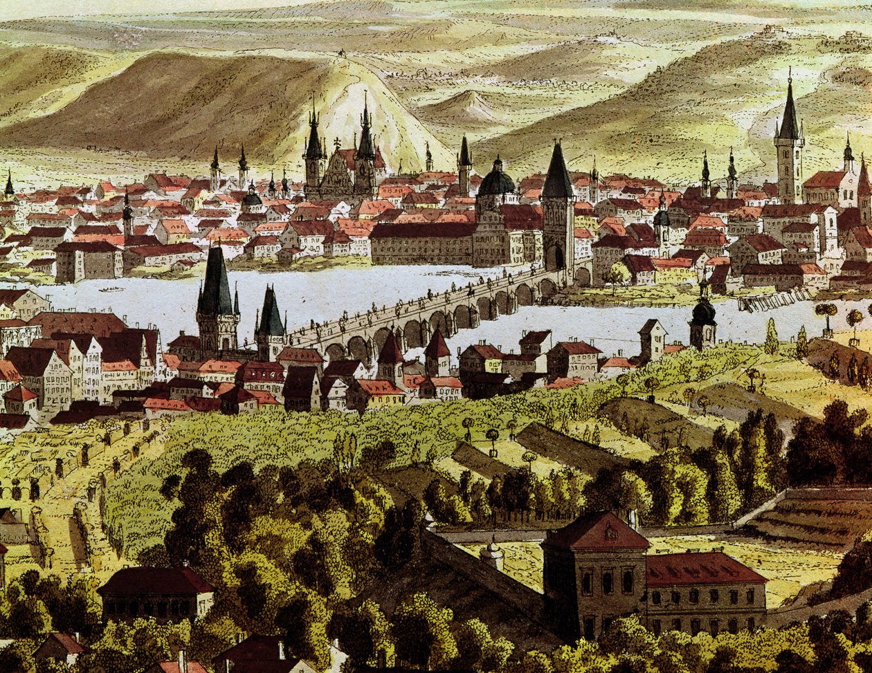 Prag manzarası by Austrian School