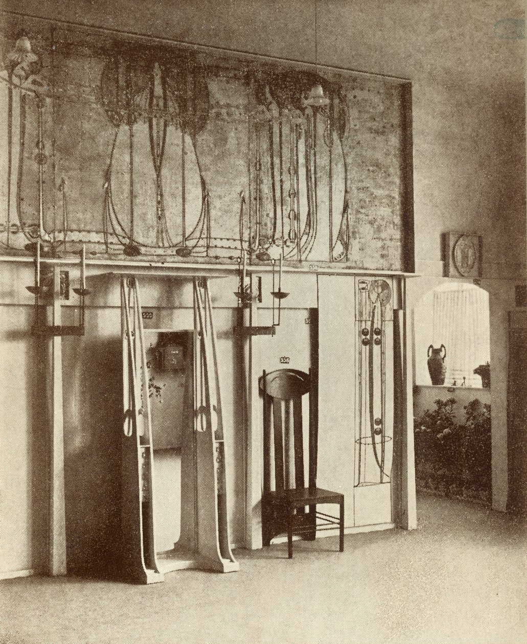 Mackintosh sergi salonu, 8. Viyana Secession, 1900 by Austrian Photographer