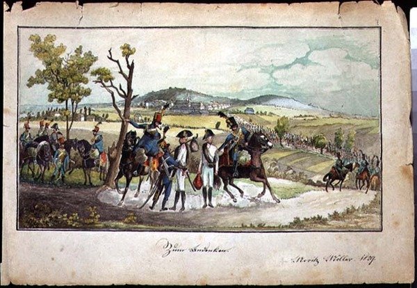 Bir Peyzajda Hapsburg Askerleri Alayı by Austrian School