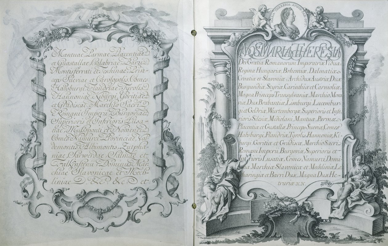 Avusturya Arşidüşesi Marie-Antoinette için Fransa Kralı Dauphin Louis ile Evlilik Sözleşmesinin Avusturya tarafından onaylanması, 23 Nisan 1770 by Austrian School