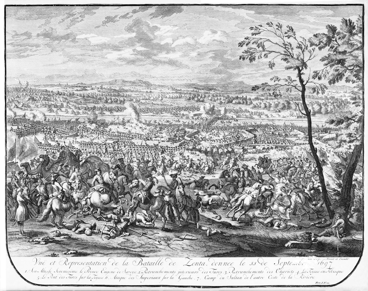 Zenta Savaşı, 1697 by Austrian School