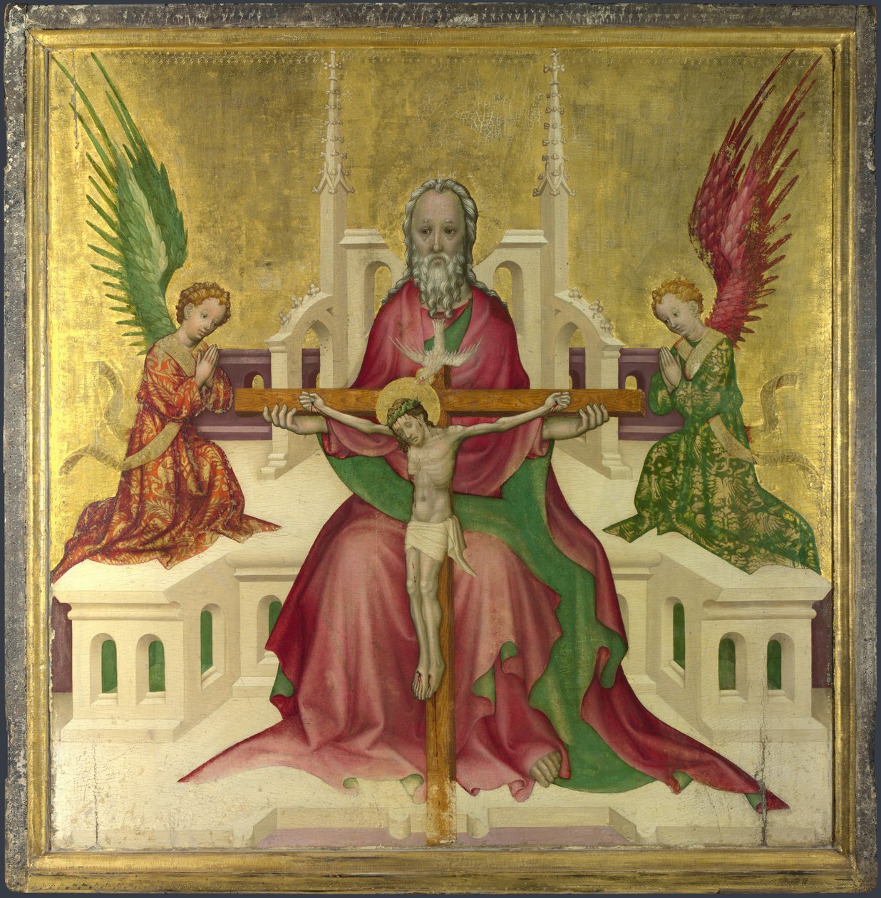 Çarmıha Gerilmiş İsa ile Üçlü Birlik, c.1410 by Austrian master