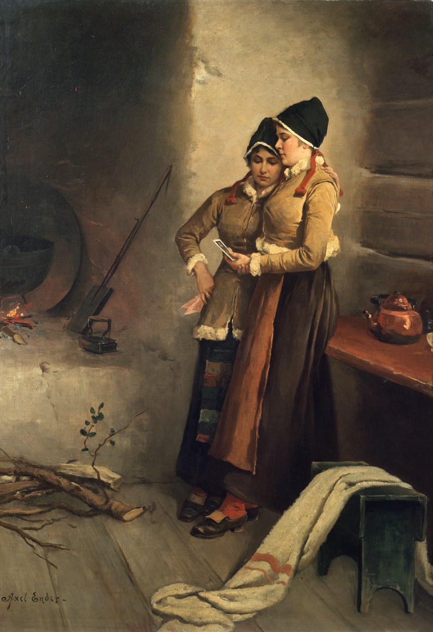 Bir fotoğraf ile kızlar by Axel Hjalmar Ender