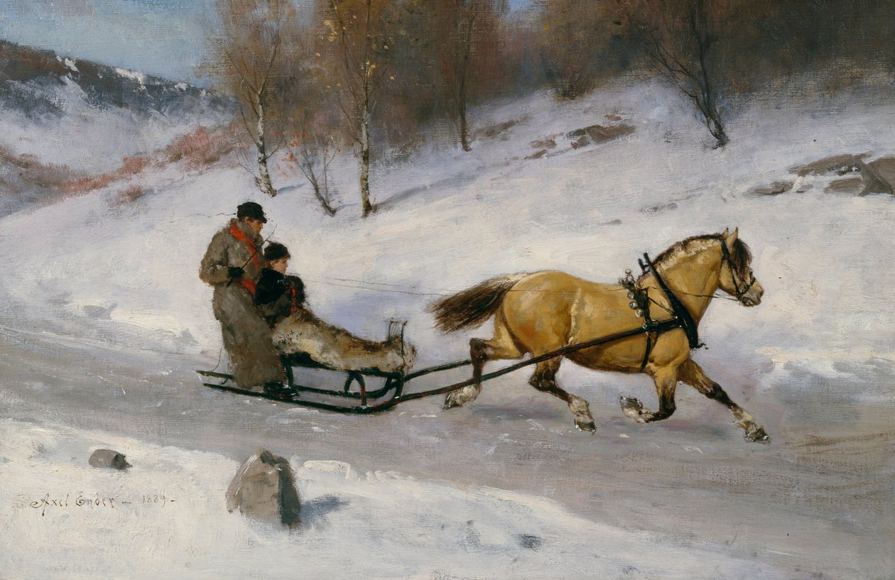 kızak gezintisi by Axel Hjalmar Ender