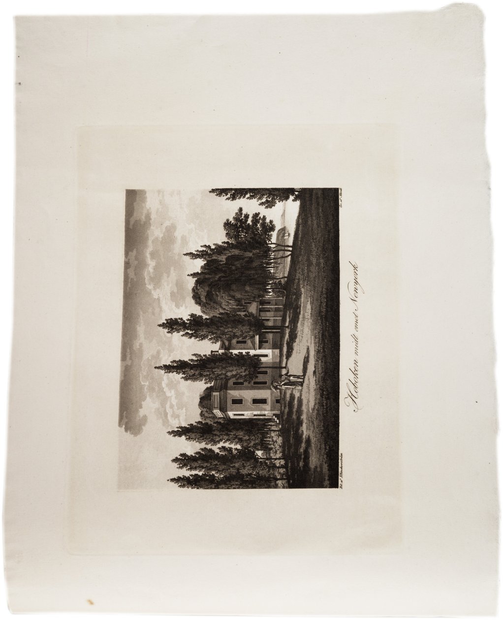 New York'un karşısında Hoboken, Amerika Birleşik Devletleri Atlası, 1824 (aquatint) by Axel Leonhard Klinckowström