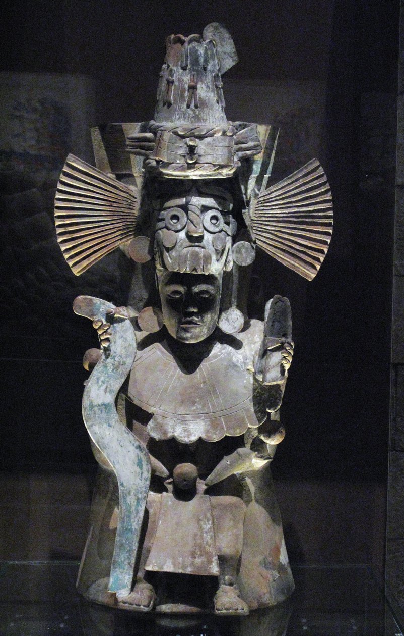 Tanrı Tlaloc, Tlahuac, Geç Postklasik dönem, c.1500 şeklinde tütsü brülörü by Aztec