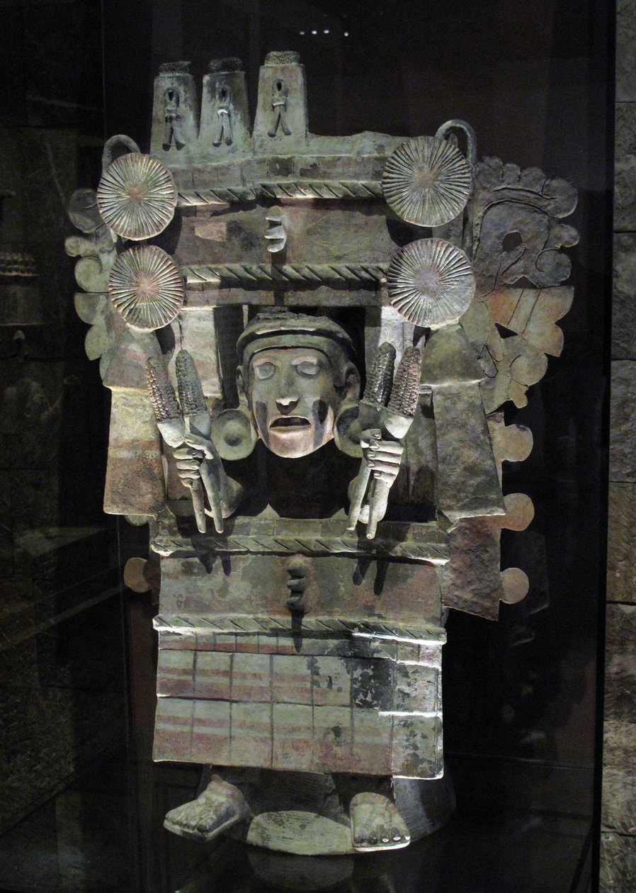 Tarım tanrıçası Chicomecoatl, Tlahuac, Geç Postklasik dönem, c.1500 şeklinde tütsü brülörü by Aztec
