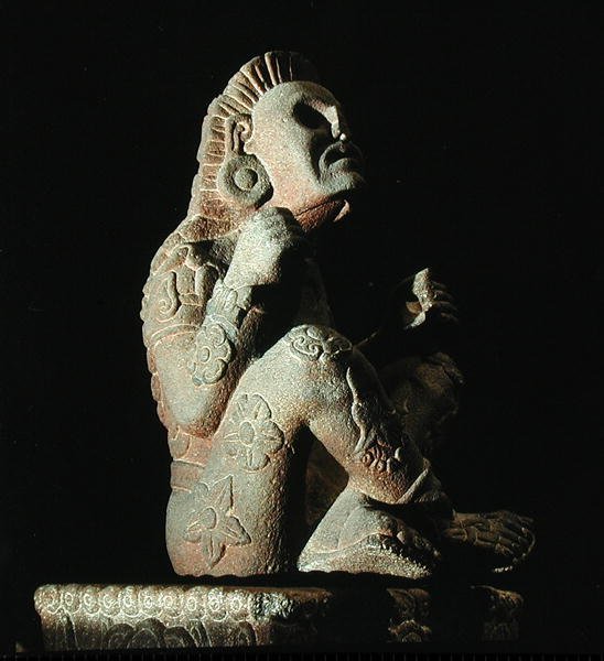 Xochipilli (ayrıca bkz. 207566), Geç Klasik Dönem (1300-1521) (taş) by Aztec Aztec