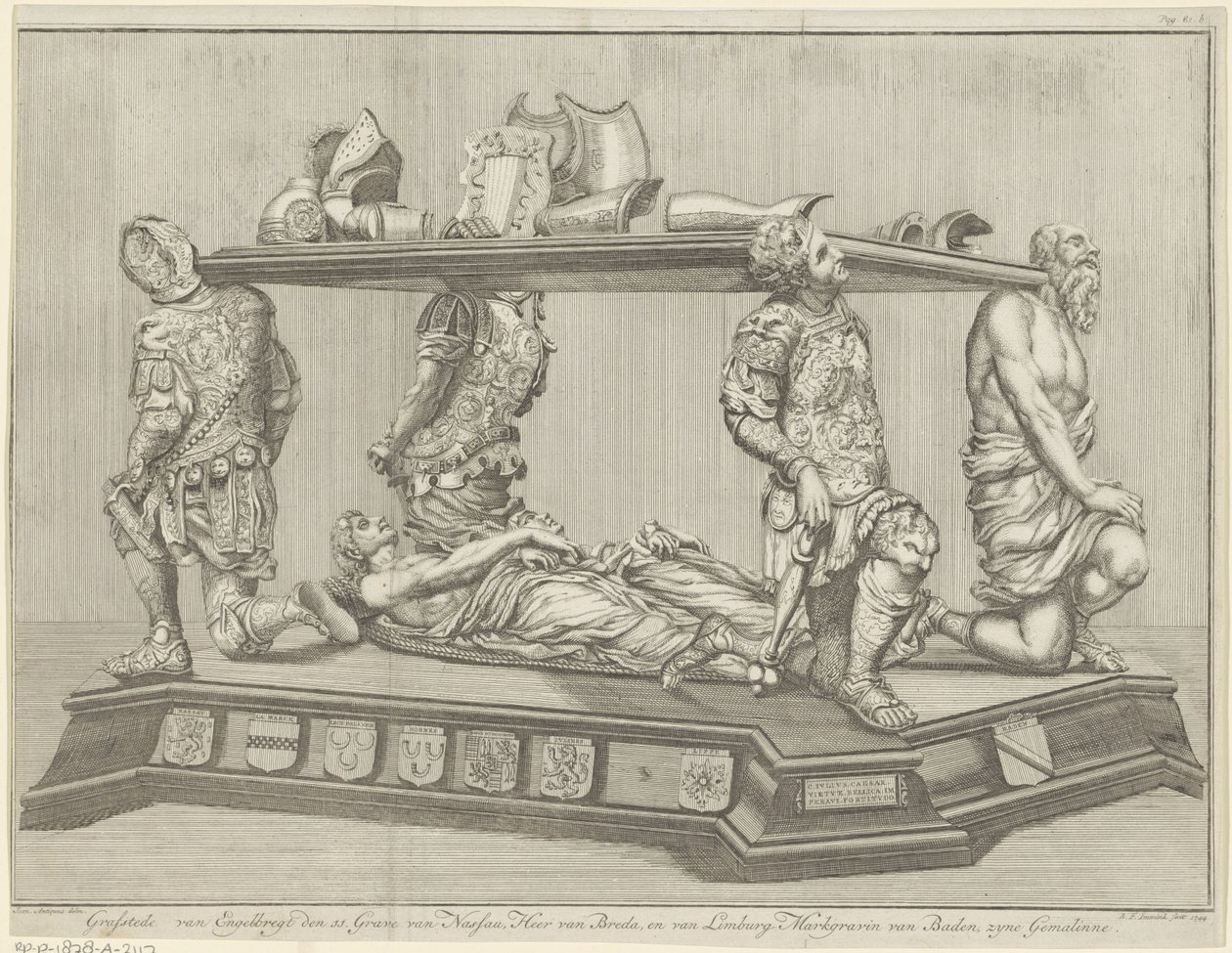 Engelbrecht II için cenaze anıtı, Nassau-Dillenburg-Breda Kontu, 1504 by B.F. Immink