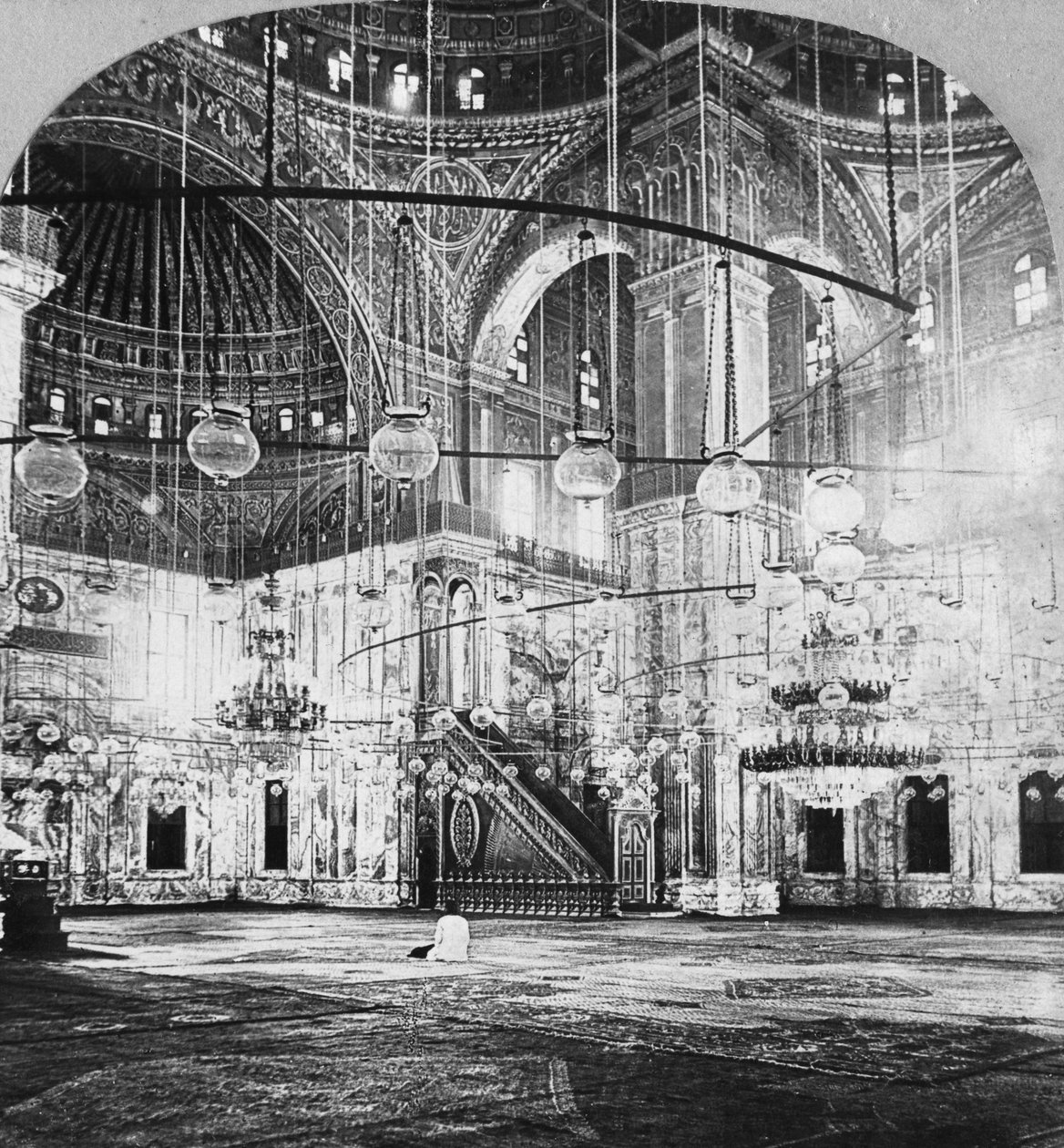 İçişleri, Muhammed Ali Camii, Kahire, Mısır, 1899 by B. L. Singley