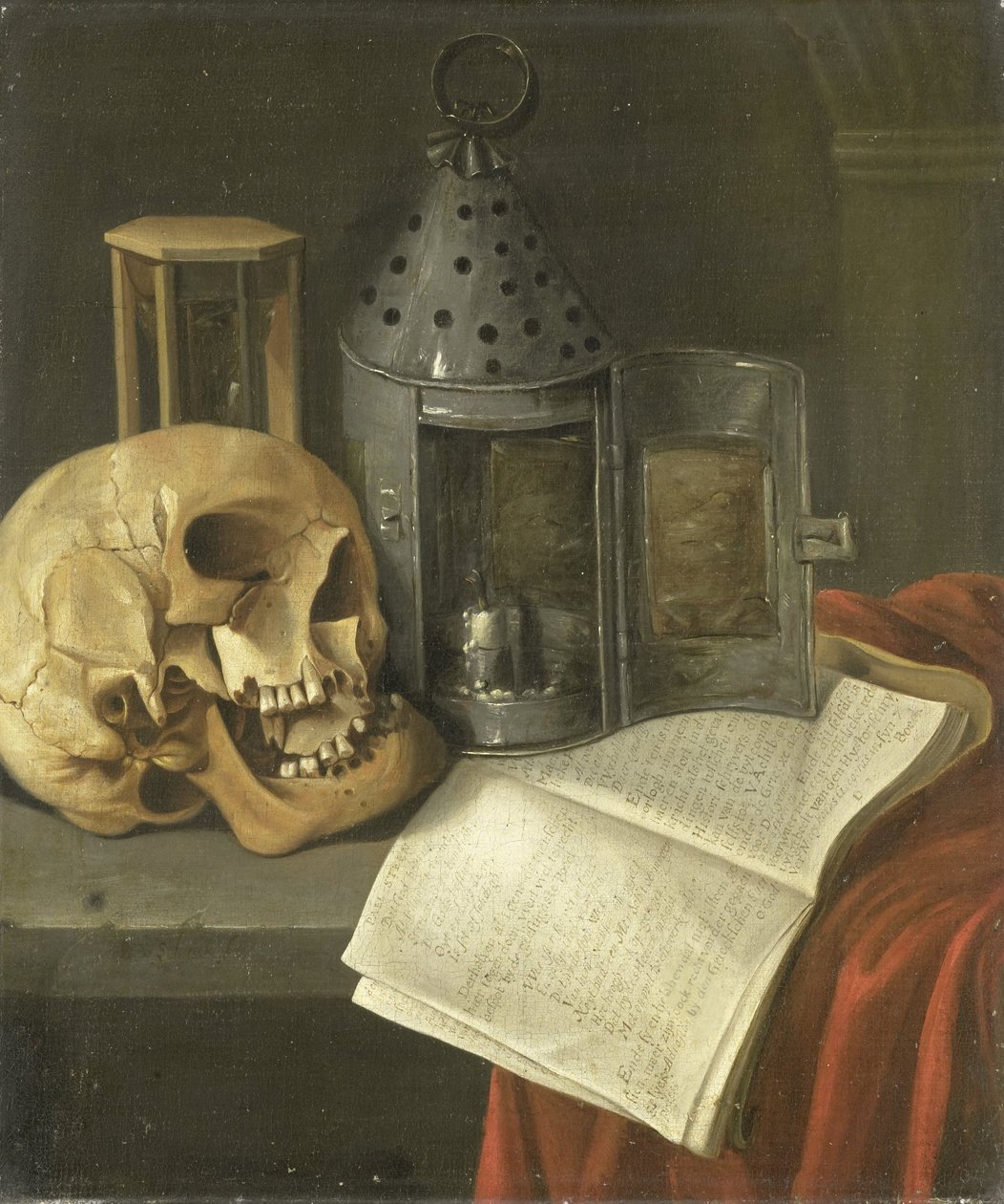 Vanitas Natürmort by B. Schaak