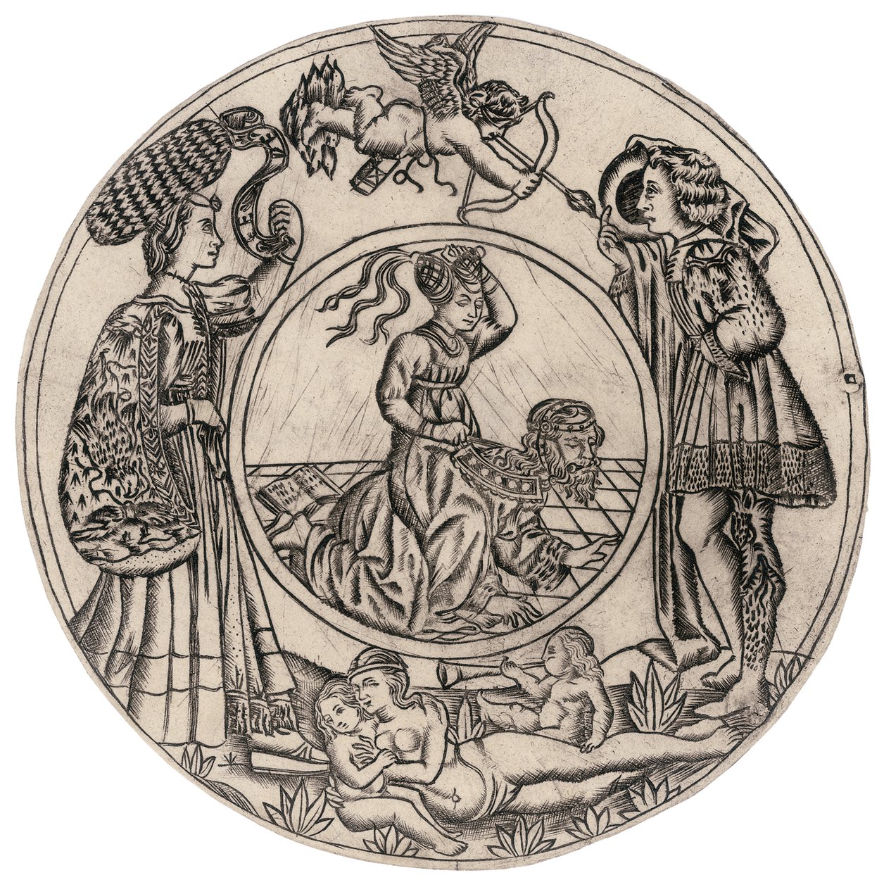 Aristoteles ve Phyllis, genç bir adam ve Eros