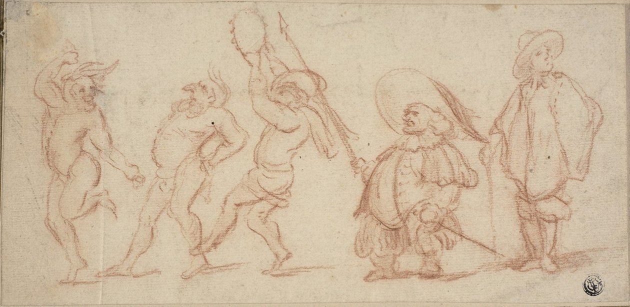 Karnaval Figürleri by Baccio del Bianco
