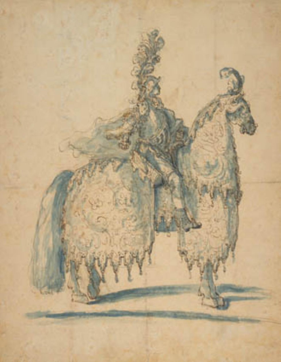 Festival kostümlü atlı by Baccio del Bianco