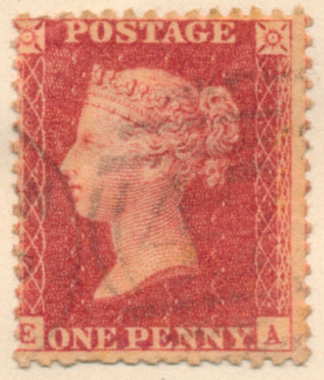 Penny Red posta pulu, 1841 by Bacon and Co Perkins
