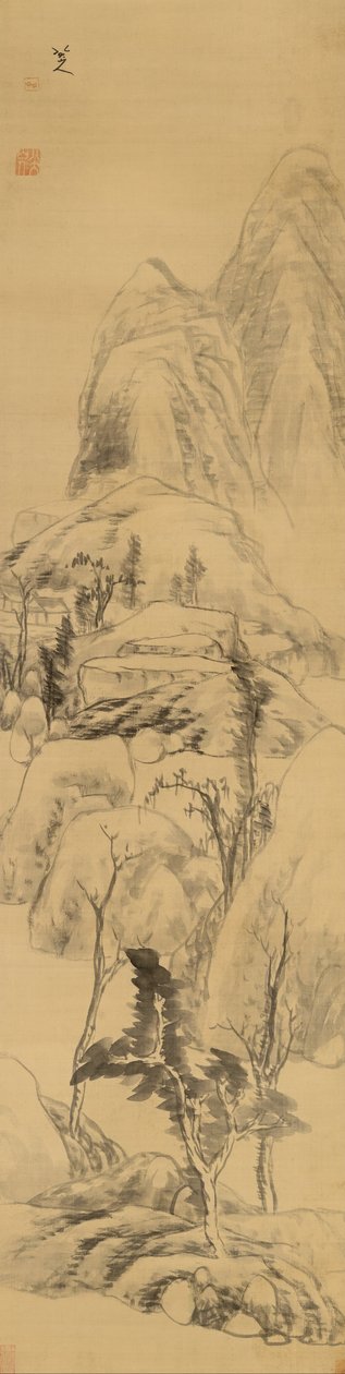 Huang Gongwang tarzında manzara, (1269-1354) by Bada Shanren