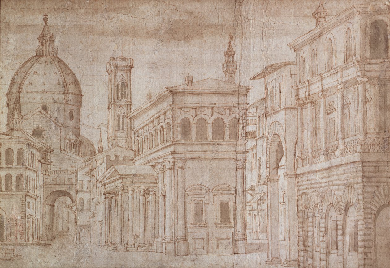 Mimari Capriccio by Baldassare Lanci