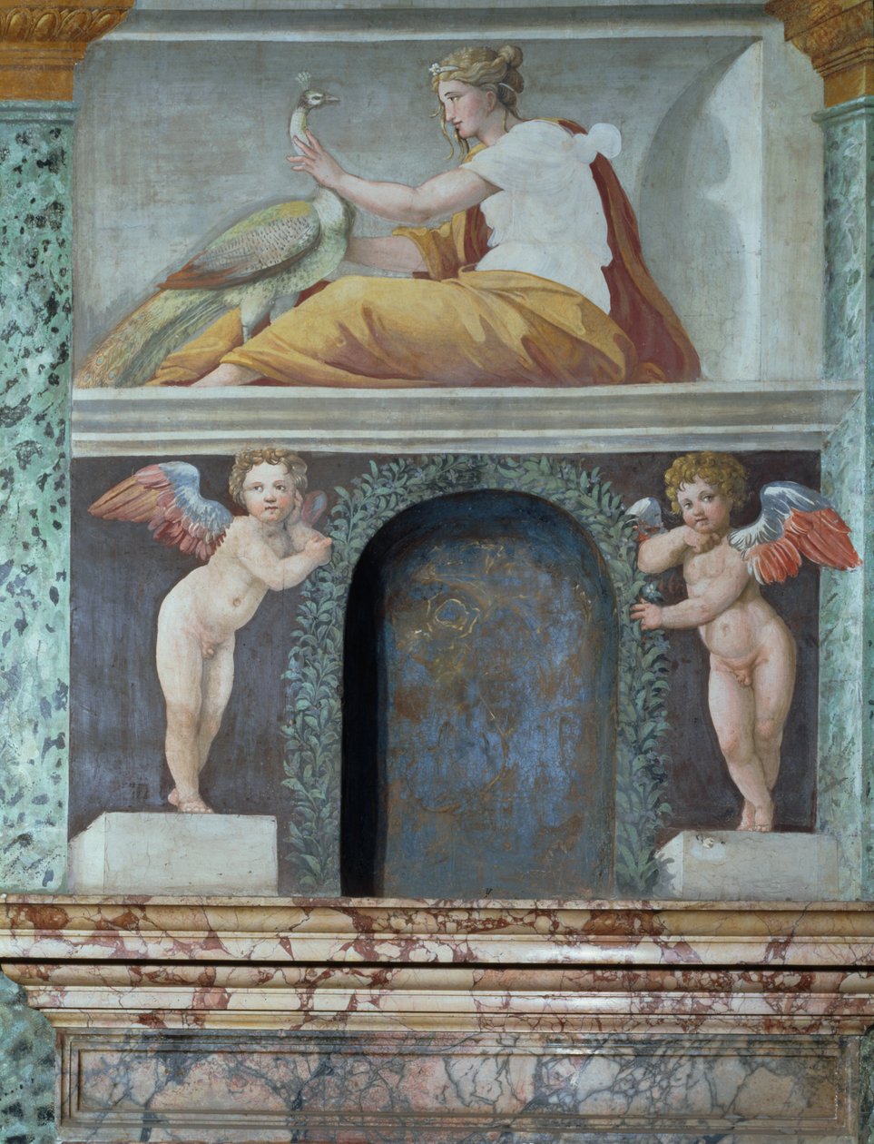 Sala delle Prospettive Perspektif Salonu, tanrıça Juno