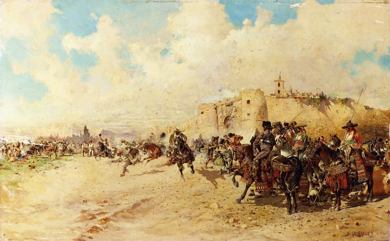 Çingene Fuarı, 1889 by Baldomero Gallofre Ximenis