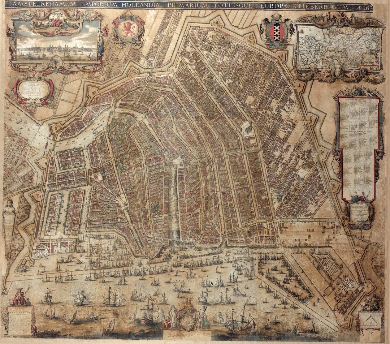 Amsterdam Haritası by Balthasar Florisz. van Berckenrode