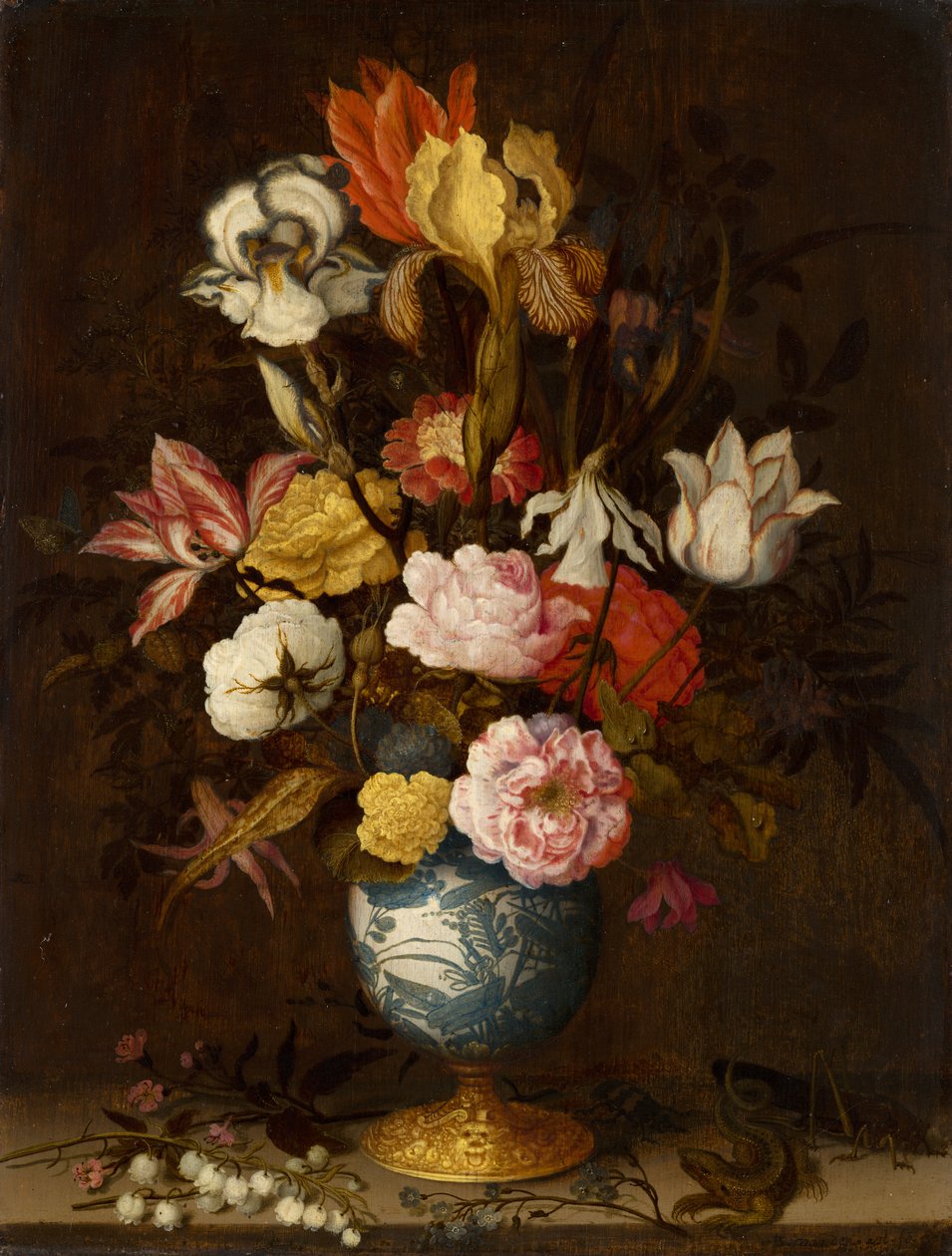 Wan-Li Vazoda Çiçekler by Balthasar van der Ast
