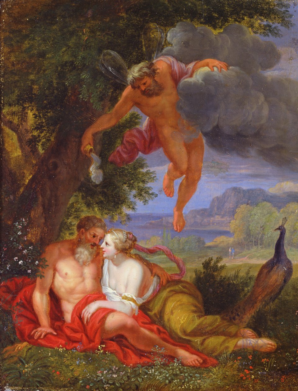 Hypnos Sending Jupiter and Juno to Sleep  by Balthasar Beschey