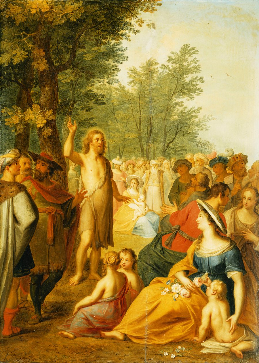 Vaftizci Yahya Vahşi Doğada Vaaz Eder, by Balthasar Beschey