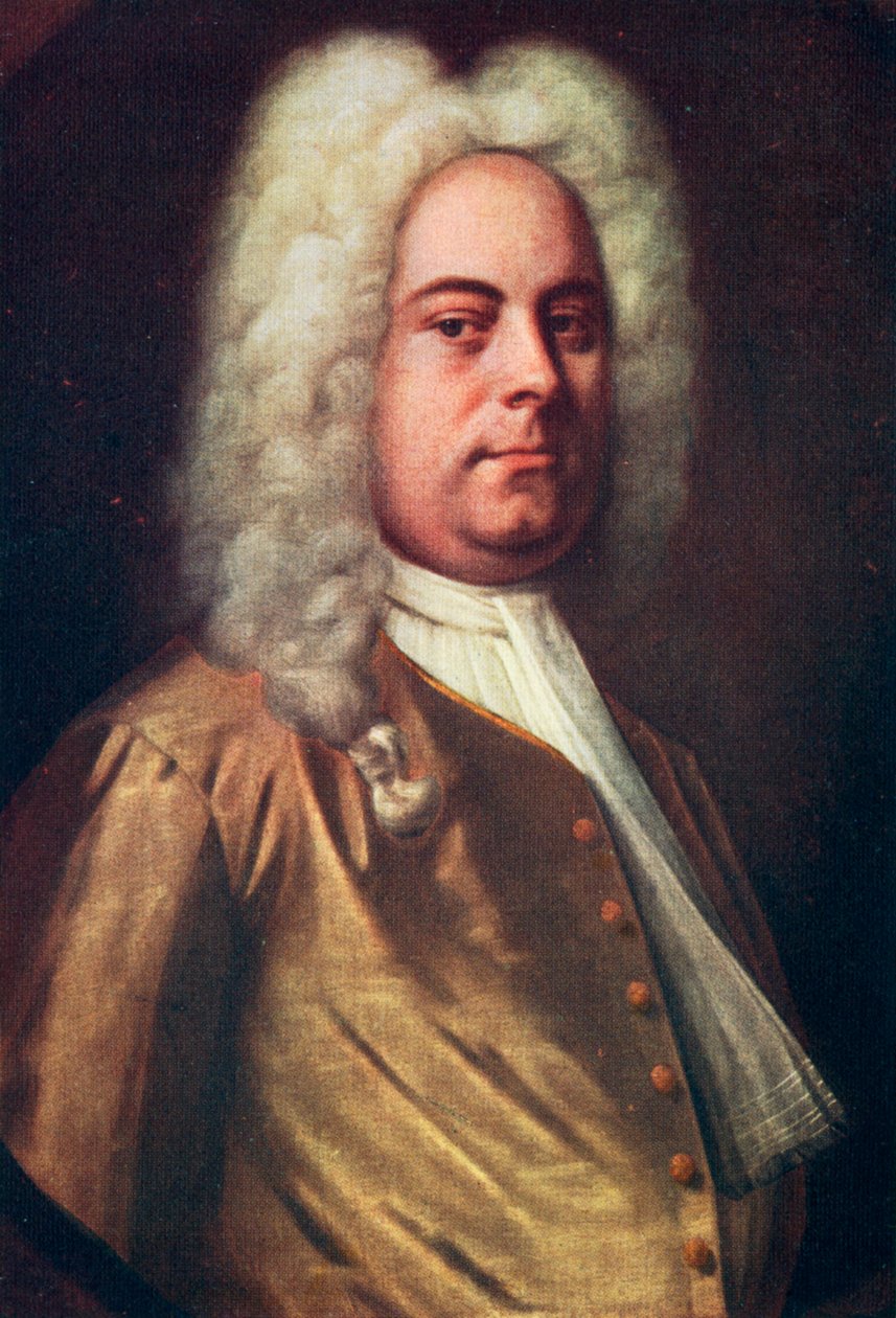 George Frideric Handel, 1685-1759, Alman besteci, c1730s by Balthasar Denner