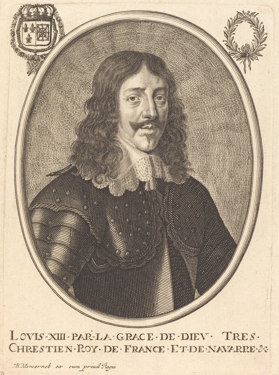 Louis XIII, Fransa Kralı by Balthasar Moncornet